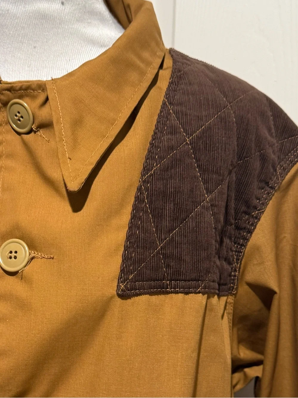 Vintage 50s 60s Black Sheep Brand Canvas Hunting Field Jacket - Plaid Lined